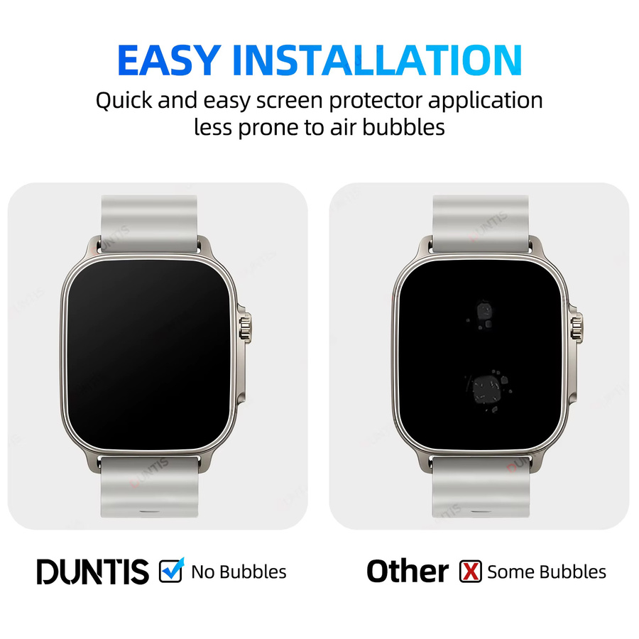 DUNTIS Displayschutzfolie für Realme Watch 5, transparente Hydrogelfolie mit HD-klarer Sicht und vollständiger Abdeckung - Bild 5