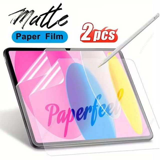 2er-Pack Papiergefühl Displayfolie für Apple iPad Pro, Air und Mini, transparent - Bild 1