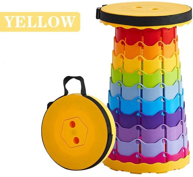 Binchi Outdoor Product Tragbarer Teleskop-Campinghocker, zusammenklappbarer Picknickhocker für Outdoor-Aktivitäten wie Wandern, Angeln und Strand - Bild 1