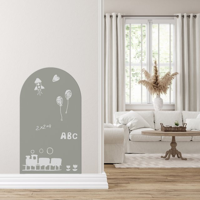 Selbstklebender magnetischer Streifen von Meiji in Grau für Kinder-Graffiti-Malerei - Bild 1