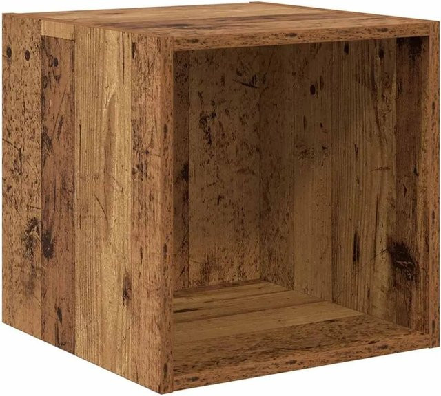 vidaXL Wandschrank mit Regal aus Holzwerkstoff in Braun, B/T/H: 37 x 37 x 37 cm - Bild 1