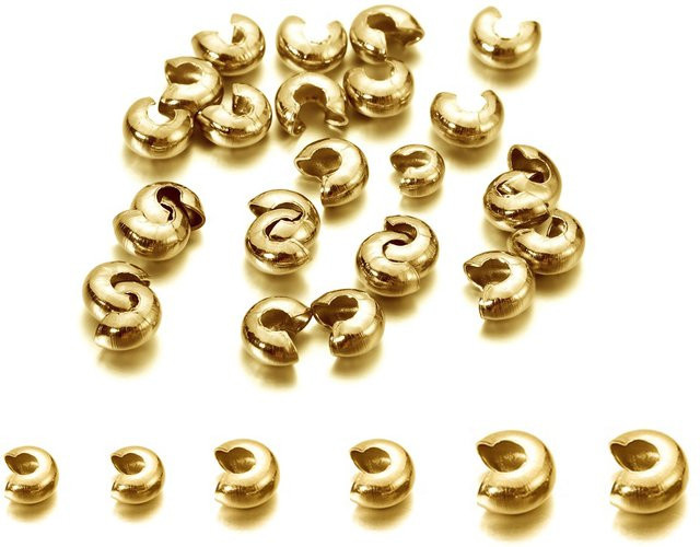 St.kunkka Edelstahl-Rundabdeckungen, Gold, Unisex - Bild 1