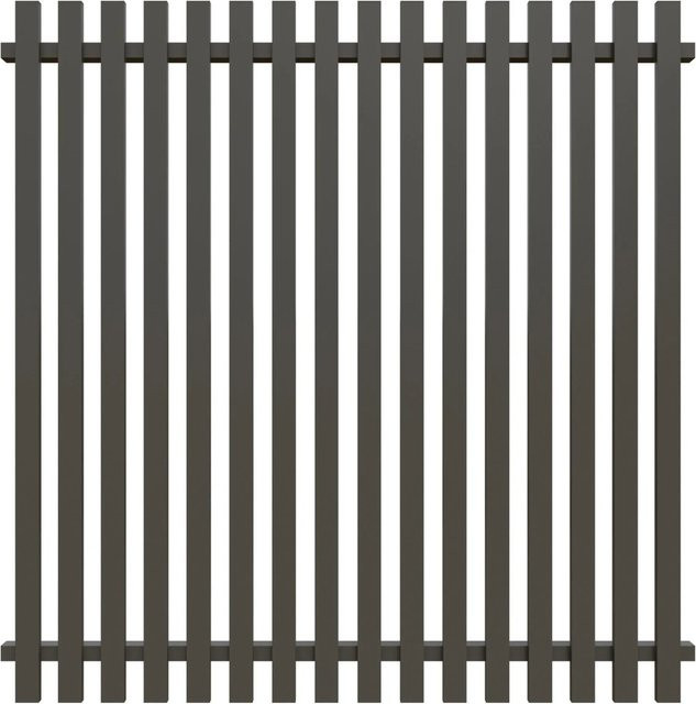 T&J Lattenzaun Stade Palisade aus Aluminium in Anthrazit, B/H: 180 x 180 cm - Bild 1
