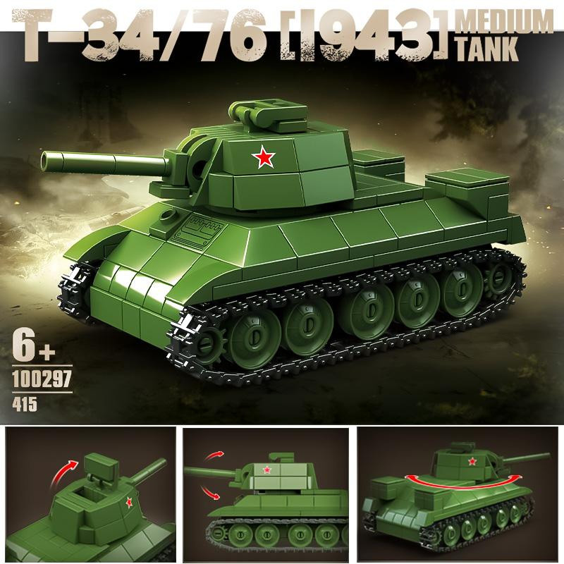 Deutscher Max Panzer Panzerabwehrkanone Bausteine Zweiter Weltkrieg - Bild 2