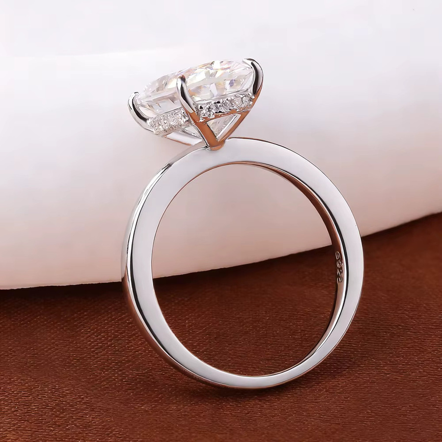 ROBUKF Ring, 925 Silber, Moissanit, Damen - Bild 3