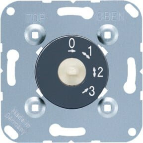 Jung Drehschalter 16AX 250VAC 3-Stufen 1101-4 Grau Wandmontage bündig - Bild 1