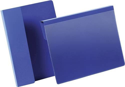 DURABLE Sichttasche Kennzeichnungstasche DIN A5 quer, transparent/blau, B: 23,0 cm, H: 25,9 cm, 50 Stück - Bild 1