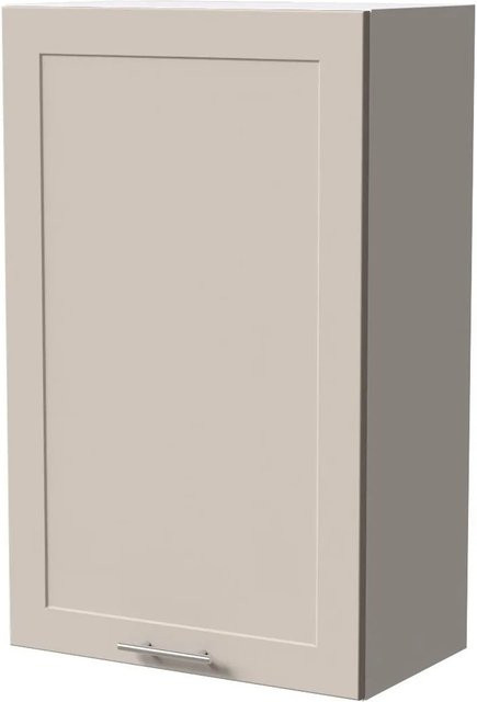 Feldmann-Wohnen Hängeschrank Oslo W4/60/1 in Weiß und Kaschmir Matt, B/T/H: 60 x 32,5 x 96 cm - Bild 1