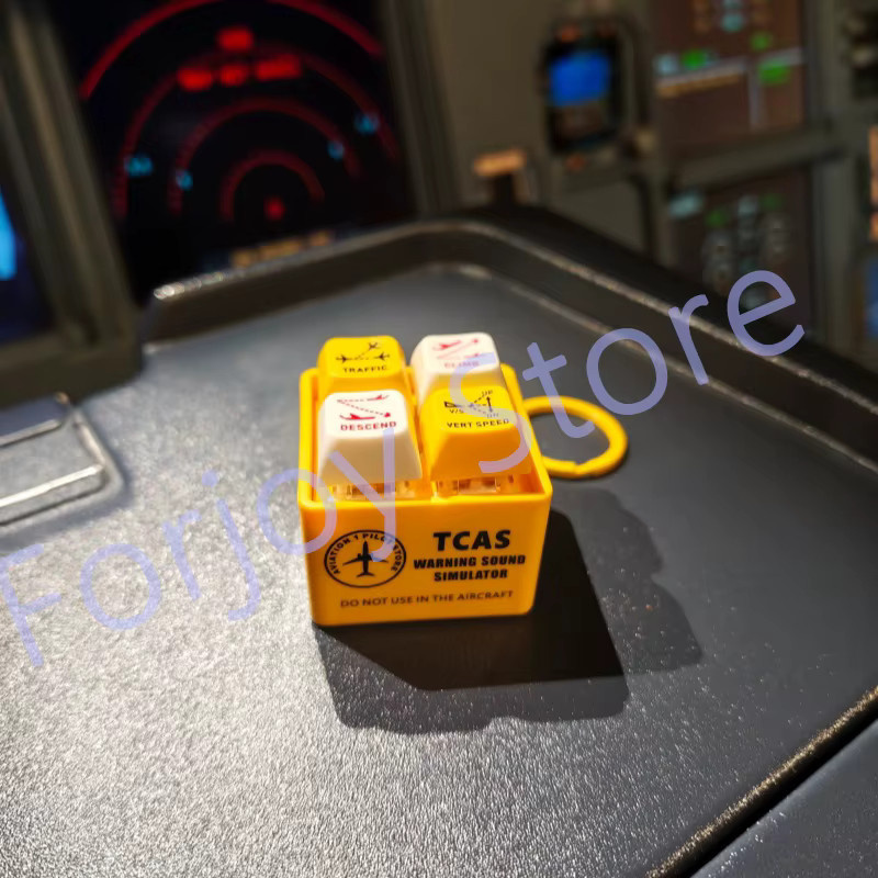 Boeing Airbus Cockpit TCAS Warnung Sound Simulator Kühlschrankmagnet in Mehrfarbig für Flugbegeisterte - Bild 4