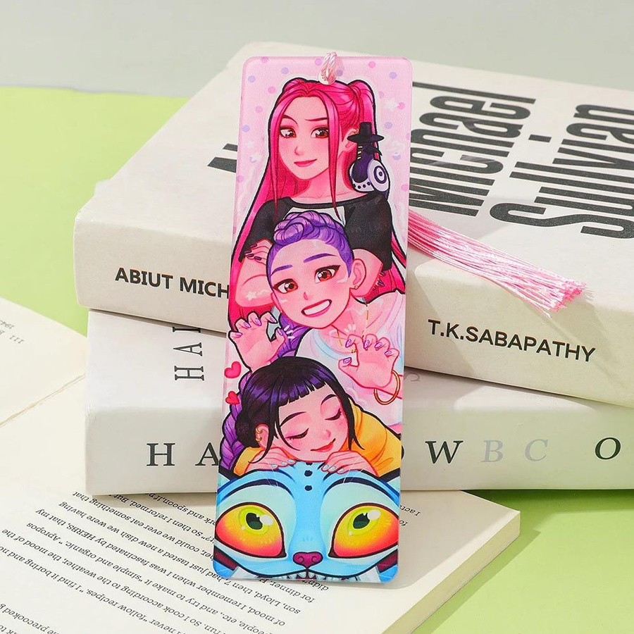 Yiran toy 1 K-Pop Dämonenjäger Acryl Lesezeichen mit Quaste in Multicolour - Bild 2