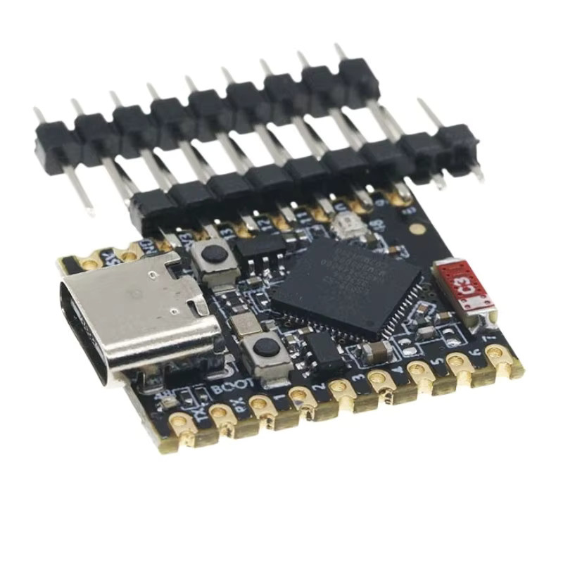 Espressif ESP32 C3 SuperMini Entwicklungsboard WiFi und Bluetooth Modul in Schwarz für Elektronik DIY Programmierung - Bild 2