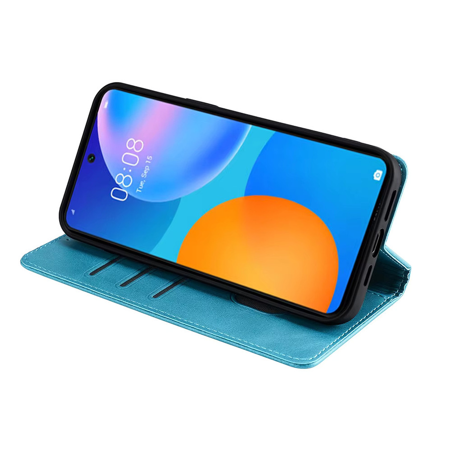 Magnetische Flip-Schutzhülle im Retro-Leder-Design für Huawei P Smart 2021, Y9S, Y7P, Y6P, Y7A, Y9A in Braun - Bild 3