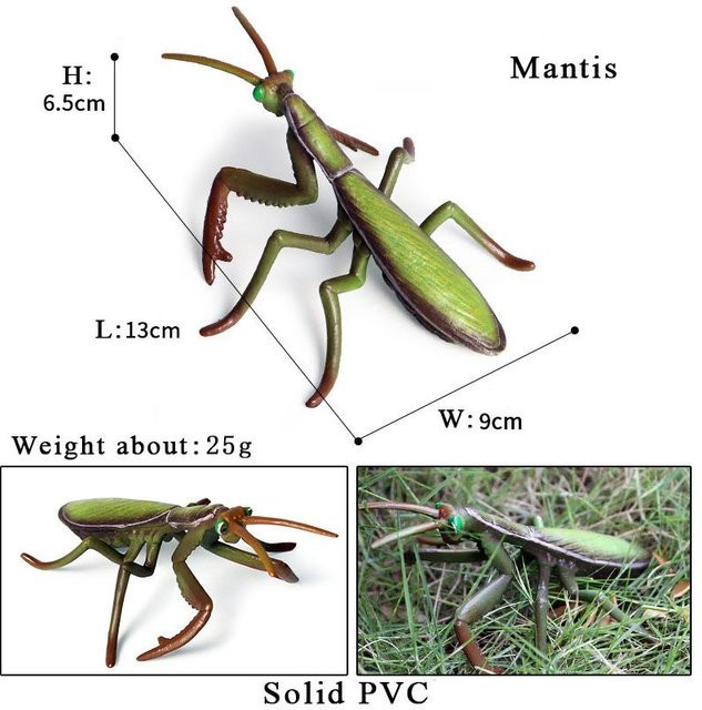 Oenux Insekten Tiermodell Schmetterling Biene Libelle Actionfiguren 3-6 Jahre - Bild 1