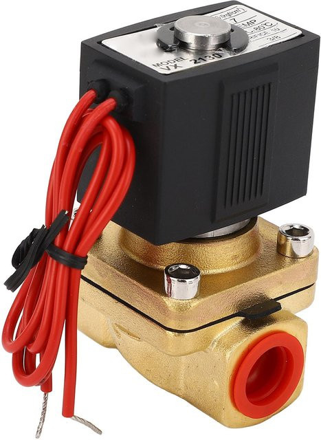 Koogeelife Pneumatisches Magnetventil aus Kupfer, Normalerweise geschlossen, Multicolour - Bild 1