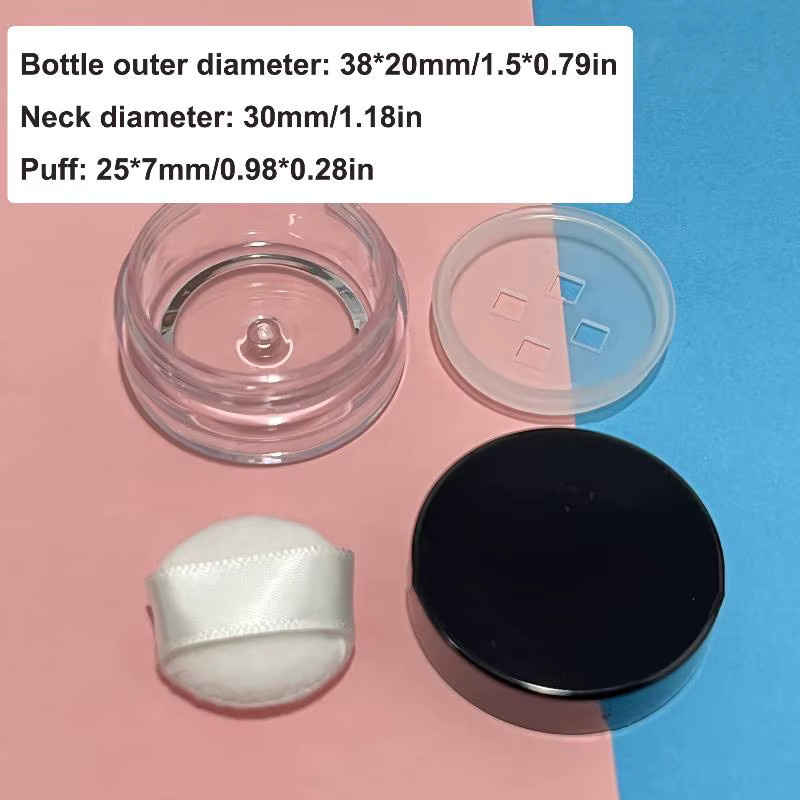 Puderbehälter aus Kunststoff, 3g, leer, mit Sieb - Bild 4
