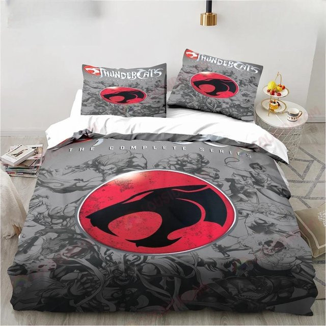 Thundercats Bettwäsche-Set für Kinder von JMG Household Supplies aus Mikrofaser, Farbe Grau, B/H: 140 x 210 cm - Bild 1