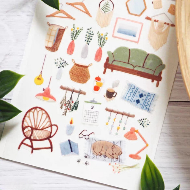 Suatelier Sweet Home DIY Scrapbooking Journey Diary Briefpapier Aufkleber in Multicolour - Bild 1
