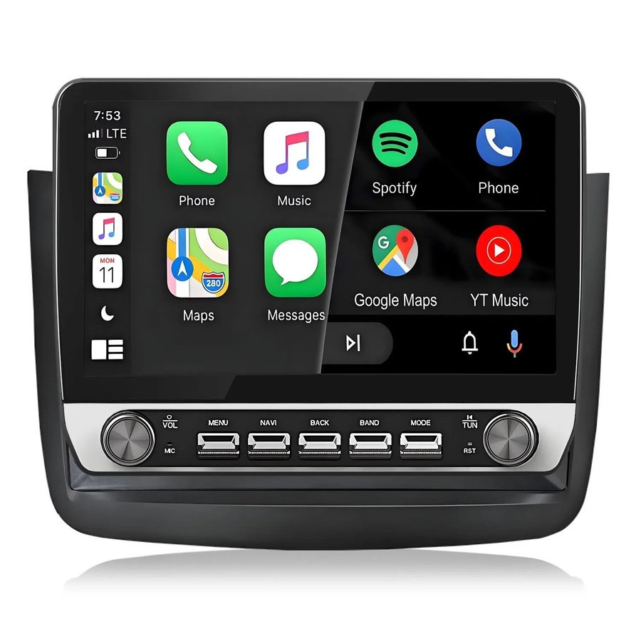 Junsun Autoradio mit Drehknöpfen, Bluetooth und GPS für Mercedes Benz Viano Vito W639 (2010-2015), Schwarz, 10.1 Zoll - Bild 2