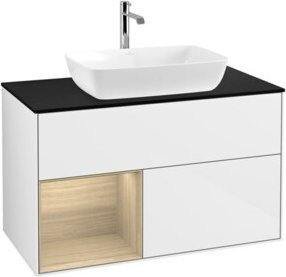 V&B Waschtischunterschrank Finion 100 in Weiß lackiert, B/T/H: 100 x 50,1 x 50,1 cm - Bild 1