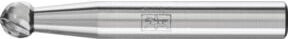 PFERD Hartmetall Frässtift Kugel KUD universal mittel kreuzverzahnt, Kugel Ø 06x05 mm, Schaft-Ø 6 mm, Farbe: Silber - Bild 1