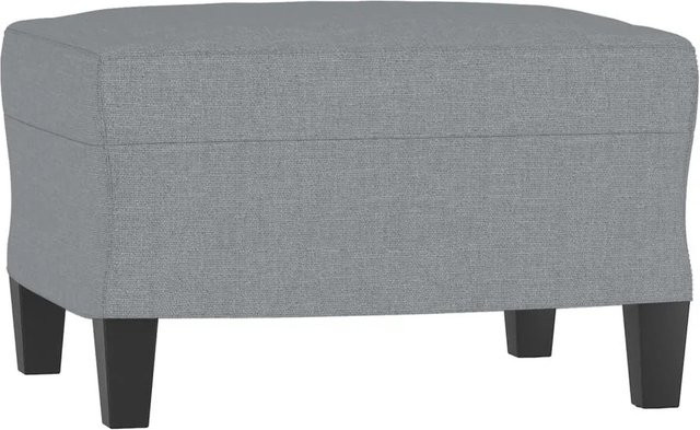 vidaXL Fußhocker Hellgrau mit Stoffbezug B/T/H: 60 x 50 x 41 cm - Bild 1