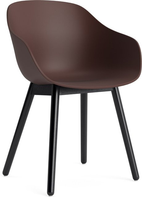HAY About A Chair AAC 212 mit Armlehnen in Purple und Holzgestell im organischen Design - Bild 1