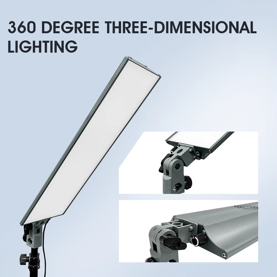 Yidoblo Ultradünnes Tragbares LED-Fülllicht 70W Tageslicht 5800K mit 95+CRI für Fotostudio und Live-Shows - Bild 2