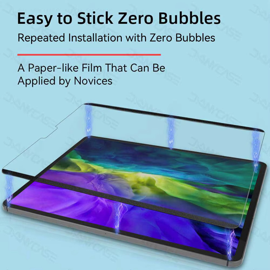 Hansong Magnetische Paper-Feel Displayschutzfolie für iPad Air 11 und 13 M4 M2 sowie iPad Pro 11 und 13 M4, transparent - Bild 3