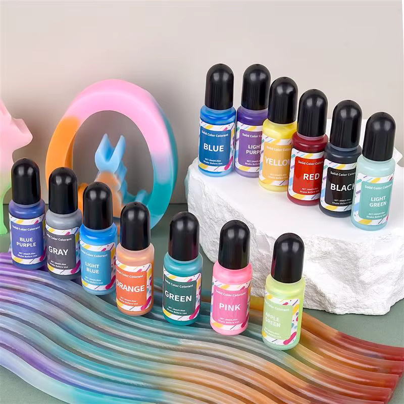 16 Farben Macaron Epoxidharz Pigmente Set, flüssige Farbstoffe für DIY Handwerk und Schmuckherstellung, 16 x 10 ml - Bild 3