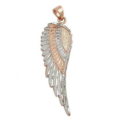 Colfem Anhänger Engelsflügel, bicolor, 9Kt Rotgold, Unisex - Bild 1