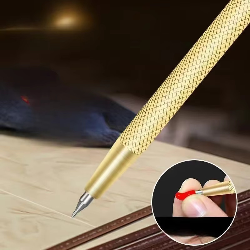 2/5-teiliges Markierungsstift-Set für Diamantfliesen in Gold zur Präzisionsbearbeitung von Glasfliesen, Metall und Holz - Bild 3