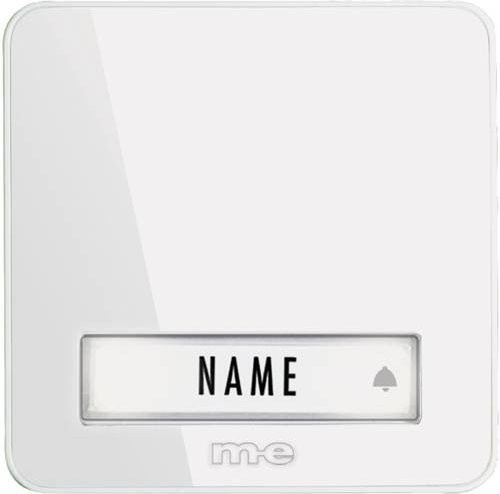 M-e modern-electronics 41077 Funkklingel Sender in Weiß - Bild 1