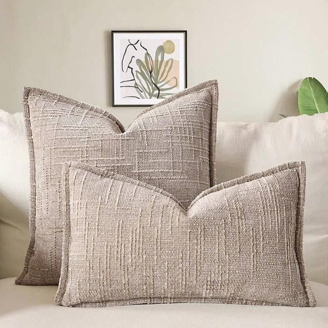 JMG Clothing Kissenbezug aus gewebtem Polyester in Beige, B/B/B: 45 x 45 x 45 cm - Bild 1