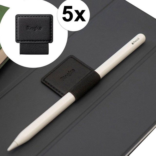 Ringke Touch Pen Halter Set mit 5 Stück in Schwarz aus Textil und Kunstleder - Bild 1
