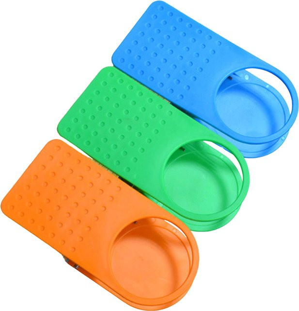 Tragbarer Trinkbecherhalter als Clip-Klemme für Schreibtisch und Büro aus Kunststoff - Bild 1