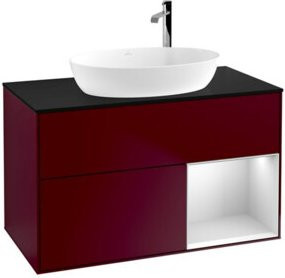 V&B Waschtischunterschrank Finion 100 in Weiß lackiert, B/T/H: 100 x 50,1 x 50,1 cm - Bild 1