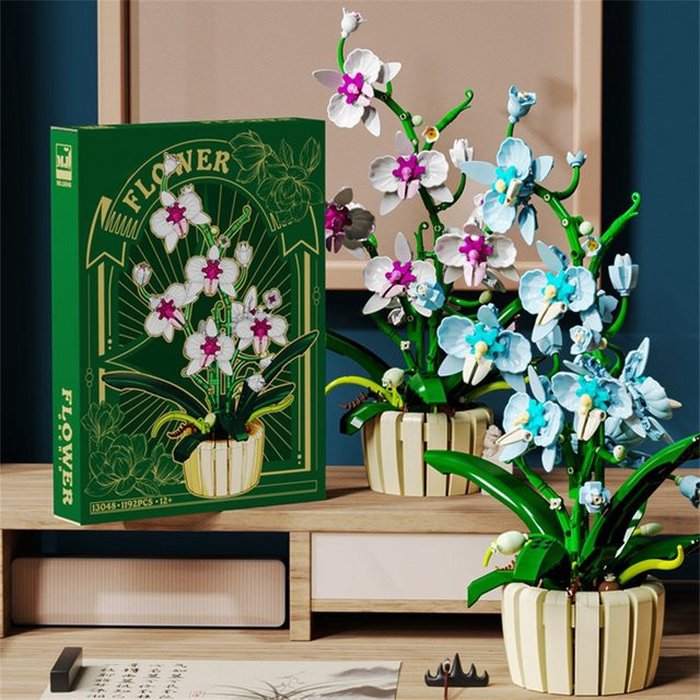 Yaafun Orchidee Bausteine Bouquet Blume, 1192 Teile, ab 12 Jahre - Bild 1