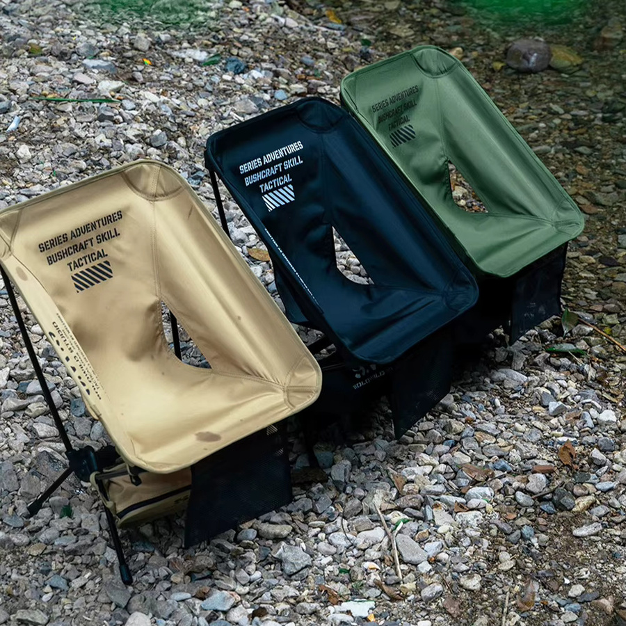 APWIKOGER Ultraleichter Mondstuhl für Outdoor und Camping, Klappbarer Reise- und Picknickstuhl in Grün - Bild 2
