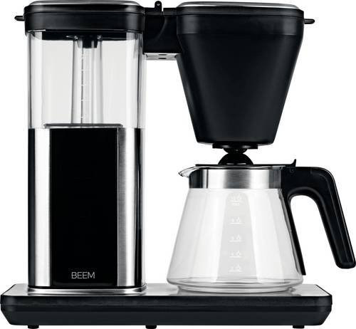 BEEM 02275 Kaffeemaschine in Schwarz und Silber mit Glaskanne, Warmhaltefunktion und Timerfunktion - Bild 1