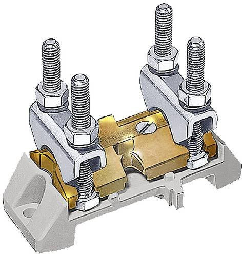 Siemens 8JK406 Klemme 1-polig isoliert in Grau, 630A Zu-/Abgang 2x50-240/2x50-185mm2 - Bild 1