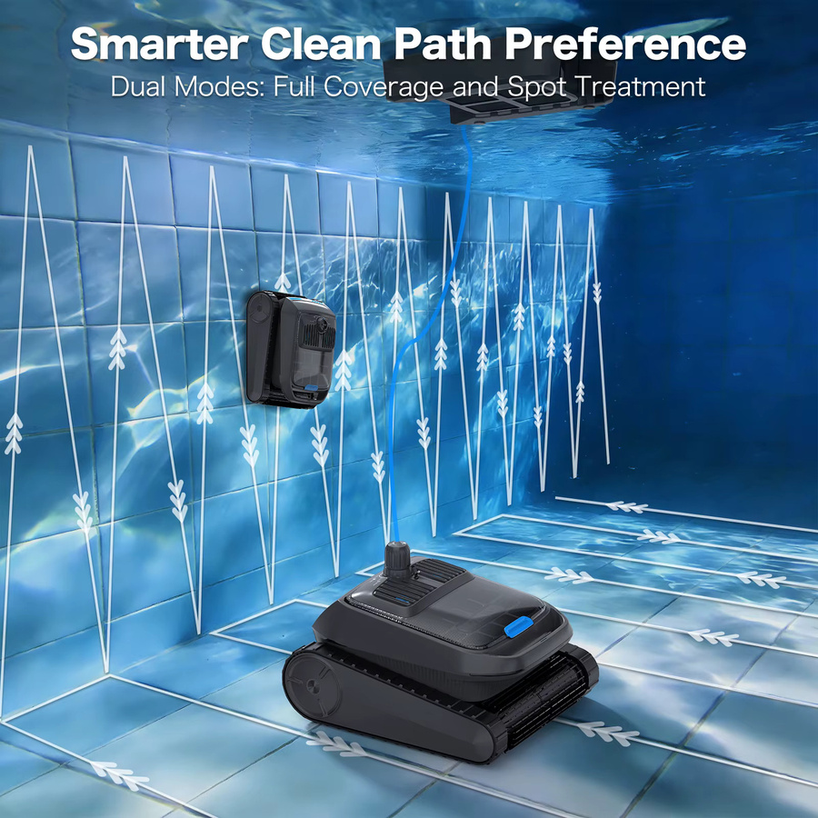 AIRROBO CP400 Poolroboter mit App-Steuerung, Smart Navigation für Wand- und Bodenreinigung, 45000PA Saugkraft, Schwarz - Bild 4