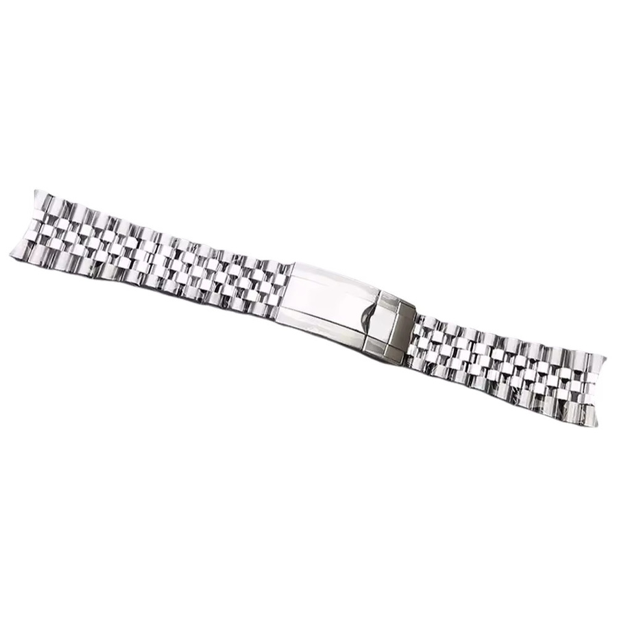 ROSEIKADO Uhrenarmband-Bandkette, Edelstahl, Silber, Unisex - Bild 3