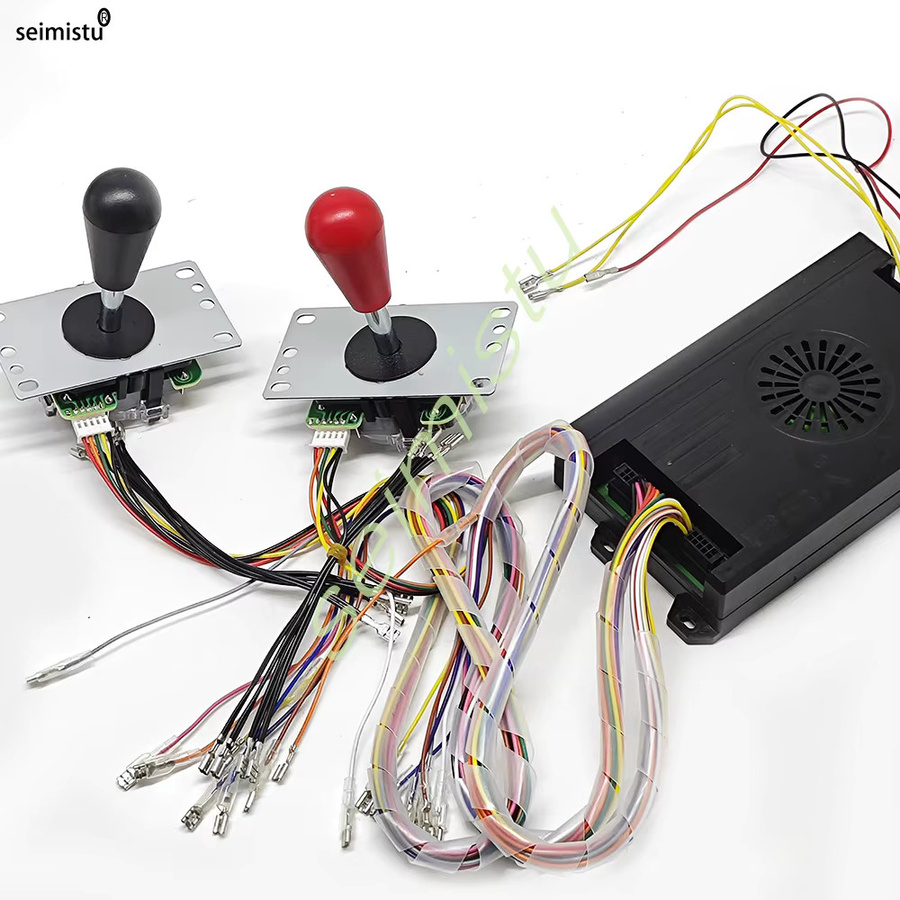 Seimistu Pandora Saga Box DX Arcade Kit mit 26800 Spielen, 8-Wege-Joystick und Mame 5 Pin Buttons für 4 Spieler, Schwarz/Weiß - Bild 4