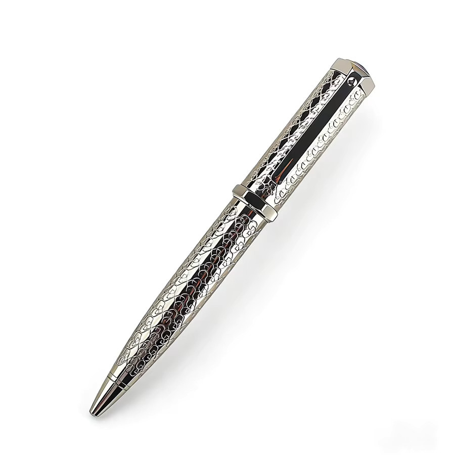 MONTE MOUNT Kugelschreiber aus Metall in Silber mit Einziehfunktion für Büro und Schule - Bild 2