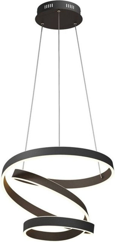 Lindby Pendelleuchte olada aus Aluminium in Schwarz mit warmweißem LED-Licht für Wohnzimmer und Esszimmer - Bild 1