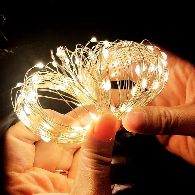 OKAL RED EAST USB LED Lichterkette aus Kupferdraht für Weihnachten, Hochzeit und Party - Bild 1