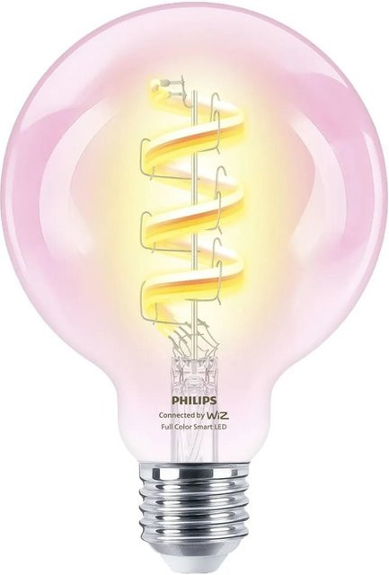 Philips Smart-LED-Leuchtmittel E27 Globeform RGB Multicolour, Durchmesser: 9,5 cm, Höhe: 14,2 cm - Bild 1