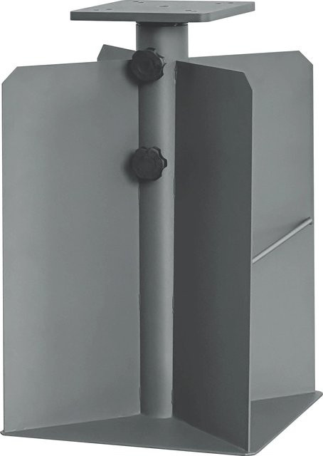 Bodenanker Plomosa aus Stahl in Anthrazit B/T/H: 28 x 28 x 45 cm - Bild 1