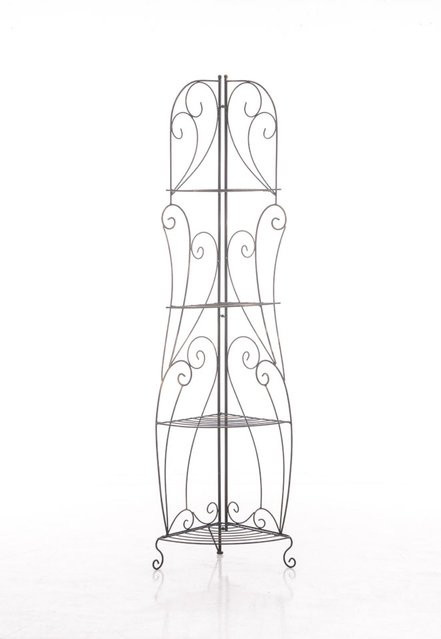 TPFGarden Standregal Irmi aus Metall in Bronze für Garten und Balkon, H x B x T: 154 x 40 x 30 cm - Bild 1