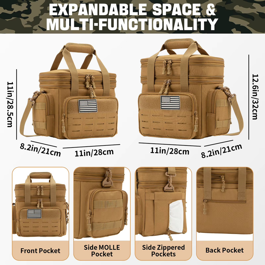 ReFire Gear Taktische Isolierte Kühltasche in Grün, 18L Auslaufsichere Thermotasche für Camping und Outdoor - Bild 2